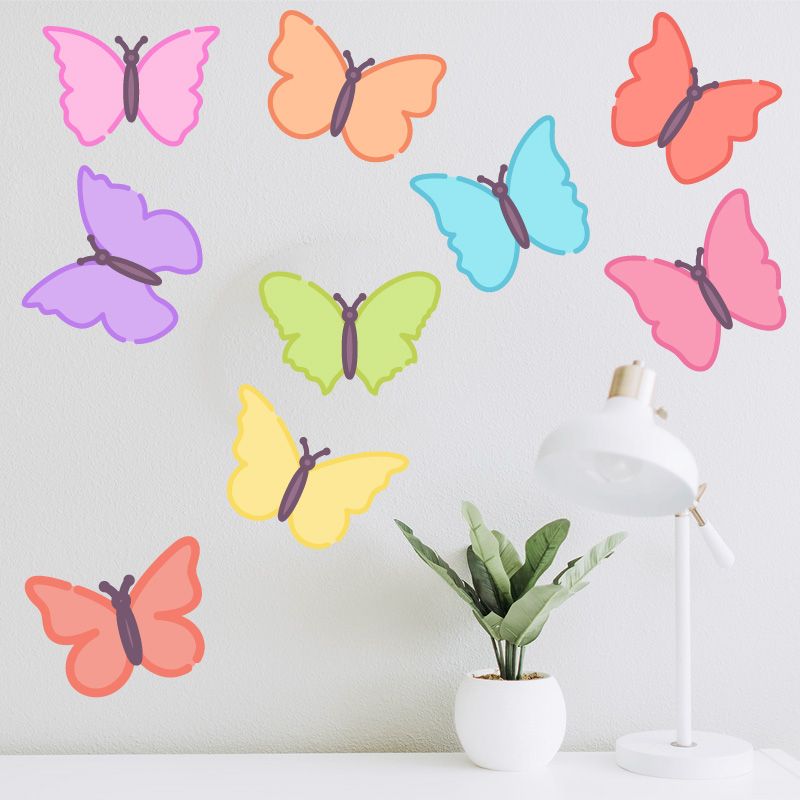 Αυτοκόλλητο τοίχου Butteflies min
